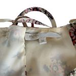 Maje Inora Yellow Floral Print Silk Long Sleeve Playsuit Romper Size 36 Small Photo 4