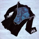 Spirit Halloween Women's Skeleton Royalty Jacket only Gothic Halloween Costume m Silver Size M Photo 6