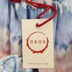 Raga Blue and Pink Boho Strapless Bubble Top NWT Size XS Boho Strapless Crop Top Photo 5