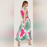 Busayo Collective Tie Dye Side Tie Neckline Dress With Pockets (8) Pink Photo 1