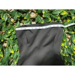 LAUNDRY Formal Strapless Open Back Satin Maxi Gown Size 8 Black Photo 6