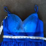 Women’s Full Length Ombré Chiffon Prom Party Wedding Formal Dress Size 6 NWT Blue Photo 6