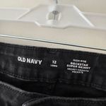 Old Navy  High Rise Rockstar Super Skinny Black Jeans Size 12 Long Photo 5