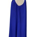 Vince Camuto Blue Rhinestone Yoke Neck Mini Tent Dress Photo 11