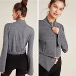 Free People  Movement Off the Grid Bell Sleeve Full Zip Gray Jacket Sz XS Photo 2