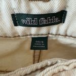 Wild Fable Ecru Ivory Cream High Rise Cargo Pants Wide Leg Denim Jeans Sz 00 Photo 4