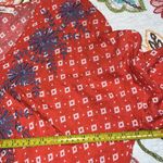 Anthropologie Chloe & Katie large embroidered crop top long sleeve V Photo 3