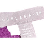 Chelsea28 Women's Shift Dress Stretch Crepe Short Sleeve Purple Medium NWT Photo 4