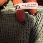 ZARA Blogger Mint Voluminous Balloon Sleeve Smocked Crop Top Photo 9