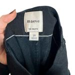 Maeve  Anthropologie The Colette Linen Blend Crop Wide-Leg Pants in Black Photo 8