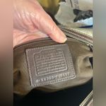 Coach Vintage  Metallic Shoulder Bag w deep brown trim. Photo 14