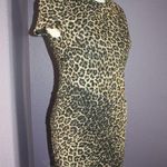 Torn By Ronny Kobo NEW Kaitlyn Pleated Cheetah Mini Dress L 6/8 $215 Photo 1