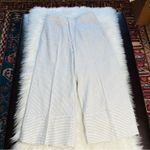 Banana Republic  Black and White Striped Wide Leg Linen Pants Photo 0