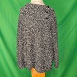 Nina Leonard NWT  Womens Black White Mock Neck Sweater 2X‎ Photo 1