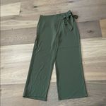 Halara High Waisted Tie Side Wide Leg Work Pants In Burnt Olive Size Large NWT Photo 7