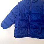 We Wore What  Zip off sleeve puffer coat blue size M NWT Photo 5