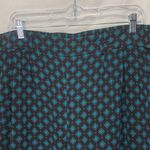 Torrid Wide Leg Diamond Print Black Turquoise Palazzo Trouser Capri Pants Size 2 Photo 8