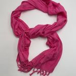 Rubbish Scarf Cotton Pink Fringe Photo 0