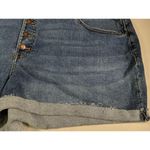 Ava & Viv  Women Size 26 Button Fly Mid Rise Cuffed Midi Jean Short Photo 5