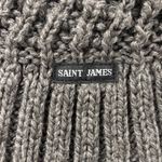 Saint James Cowl Neck Poncho Charcoal Gray Wool/Alpaca Blend Lagenlook Minimal Size One Size Photo 8