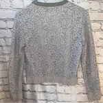 ZARA  Women’s Light Blue Lace Cropped‎ Zip Up Jacket Size Medium Photo 1