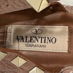 Valentino Garavani  Rockstud Espadrille Sandals Leather Wrap Ankle Poudre Pink 35 Photo 8