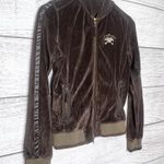 Vintage Y2K Triple Five Soul Brown Velour Zip Up Jacket Size Medium Photo 4