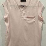 Ivanka Trump Baby Pink Gold Studs Blouse Photo 0