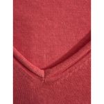 J.Crew Womens Medium Linen Blend Long Sleeve V Neck Top Coral Pink Casual Photo 4