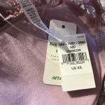 Aerie  AE Eyelash Plunge Lace Bralette Pink Lavender Purple Wireless XS Photo 3