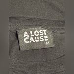 NWOT A Lost Cause Black and Yellow Graphic Chained Boyfriend Tee size medium Photo 6