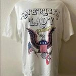 💥🆕American Flag Eagle American Lady T Photo 1