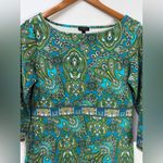 Talbots  Paisley Long Sleeve Dress Size 8 Photo 2