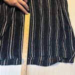 Sybil California Striped Dress L Boho Festival Resort Beach Lagenlook Pockets Black Size L Photo 10