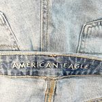 American Eagle High Rise Distressed Mom Straight Leg Jeans Light Wash Blue 2 Photo 2