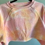 White Fox Boutique White Fox Cali Babe Cropped Sweater & Biker Short SET, Pink Sunset | Size Small Photo 6