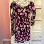 Flynn Skye boho floral mini dress with one shoulder and tie detail NWT SZ SM Photo 5