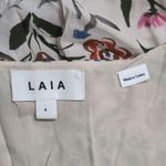 Anthropologie Anthro Laia White Floral 3/4 Sleeve V-Neck Midi Dress Turkey Botanical Size 4 Photo 5