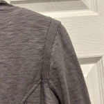 Armani Exchange A/X Armani Exchange Gray Button Up Moto Jacket Women’s Size Small Cotton Photo 7