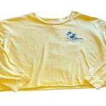 French Pastry Yellow California Dreaming Long Sleeve Cropped T-Shirt Photo 0