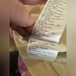 Samsoe Samsoe Pink Kirigami Floral Dapples Ruched Satin Burnout Dress NWT Large Photo 6