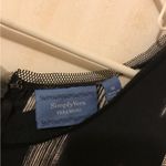 Simply Vera Abstract Dress Black Size M Photo 3