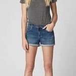 BLANK NYC The Fulton in Blue Steel Denim Roll Up Shorts Size 25 0134 Photo 0
