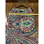 Etro Paisley Print sleeveless multicolor jersey knit mini dress with belt 46 Blue Size undefined Photo 3