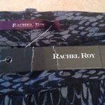 Rachel Roy jacquard navy straight pant Photo 4