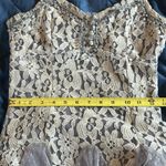 Ryu  Women’s Grey Cream Lace & Tulle Mini dresses sz Small Photo 12