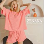 Zenana Outfitters Windbreaker Athletic Running Shorts Plus Size 1X Smocked Waist Nylon New Photo 1