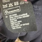 COS  Wool Front Zip Formal Black Long Sleeve Officewear Midi Dress Size 12 Photo 9