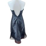 David's Bridal NWT  Halter Satin Tea-length Black Event Dress Whimsigoth Photo 7