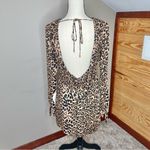 Dress the Population Dahlia Leopard Print Long Sleeve Shift Dress XS NWT Photo 5
